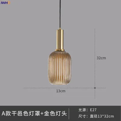 DecorBites™ Glass Pendant Lights: Modern Nordic Style LED Pendant Lamp for Bedroom, Living, Dining Room