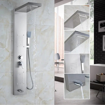 DecorBites™ LED Panel Bath Faucet with Digital Display and Massage Spa Jets