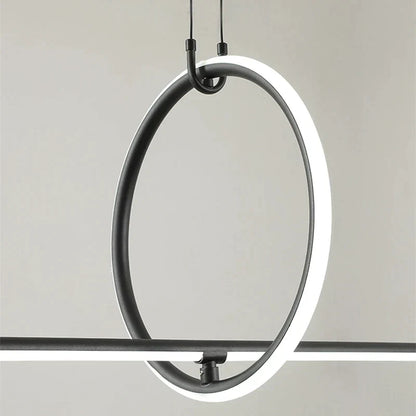 DecorBites™ Geometric LED Pendant Light - Modern Minimalist Hanging Lamp for Home Decor