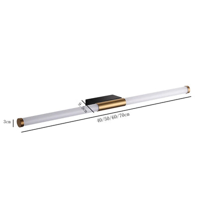 DecorBites™ Linear LED Wall Lamp Metal Tube Gold Sconce for Living Room Bedroom Aisle