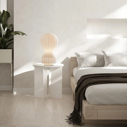 DecorBites™ Gatto Silk Table Lamp Modern Minimalist Bedroom LED