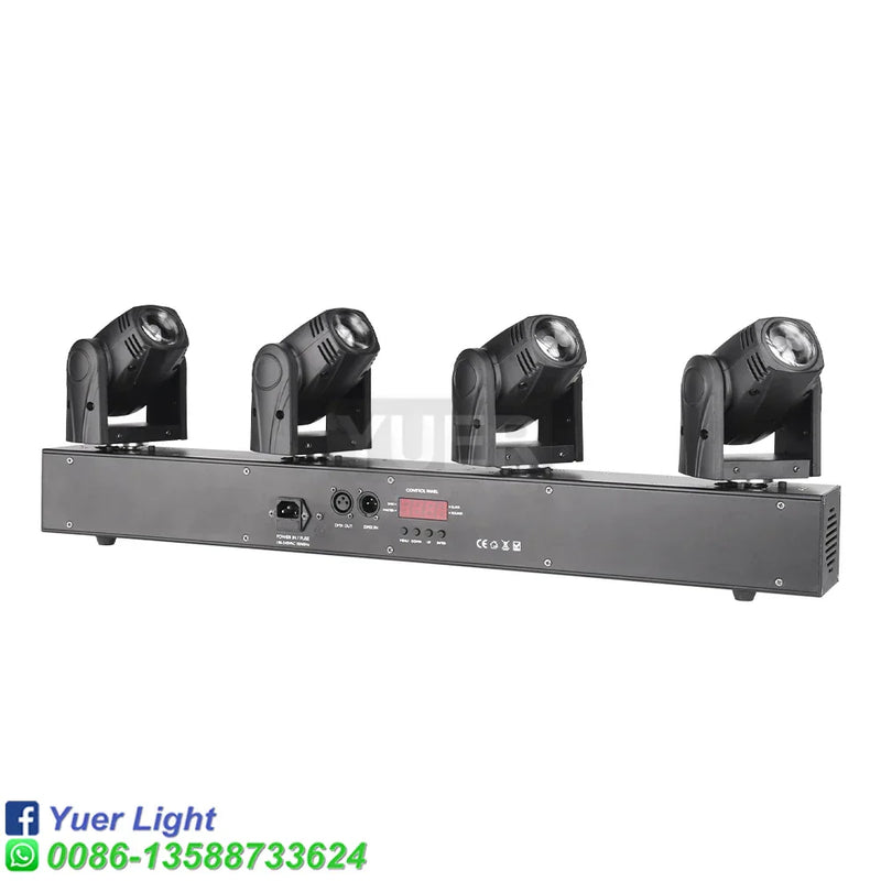 DecorBites™ 4 Head Cree RGBW Mini Moving Head Light for DJ Stage & Bar