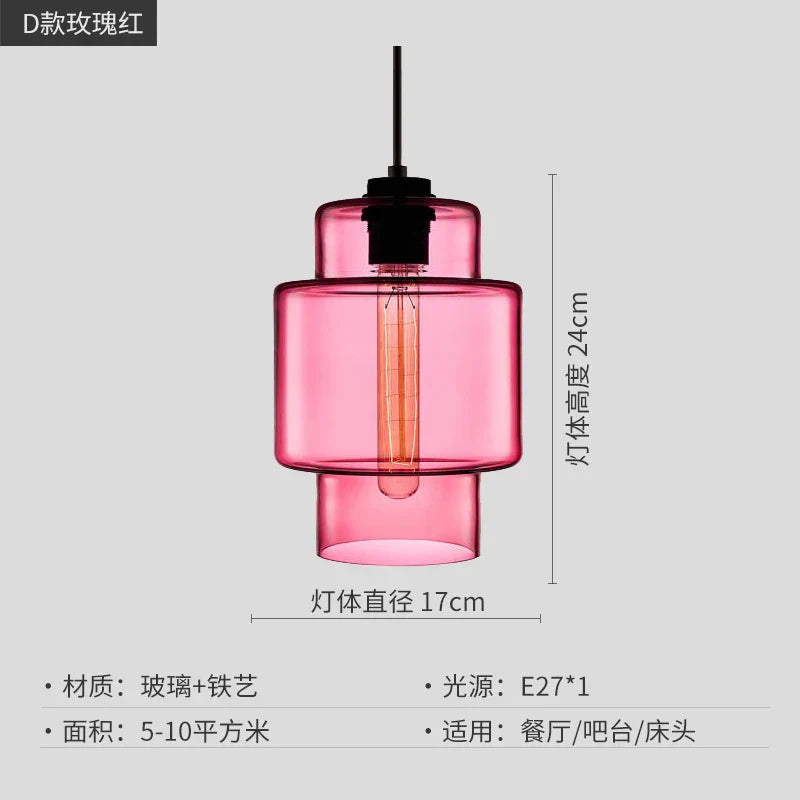 DecorBites™ Geometric Glass Pendant Light Collection: Modern Crystalline Pendant Series