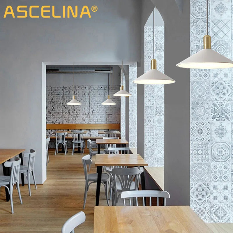 DecorBites™ Black Gold LED Pendant Lights for Home Restaurant Loft Bar Industrial Decor