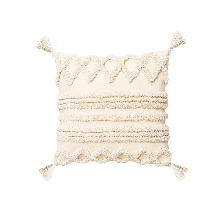DecorBites™ Bohemian Tassel Cushion Covers 45x45/30x50cm for Living Room Decor