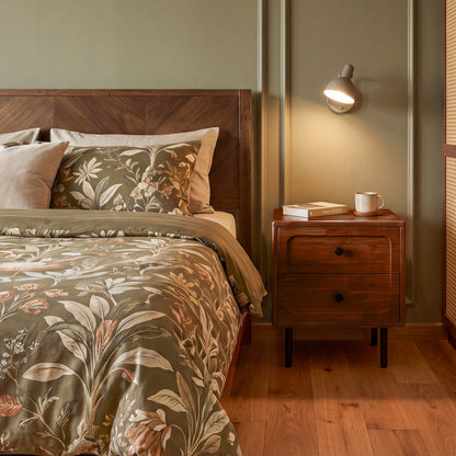 Savana Solid Wood 2-Drawer Nightstand