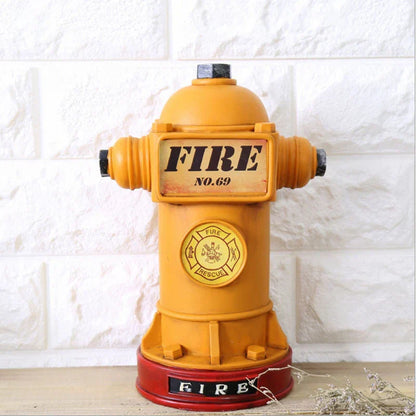 DecorBites™ 24cm Fire Hydrant Piggy Bank & Fire Extinguisher Figurine Home Decor