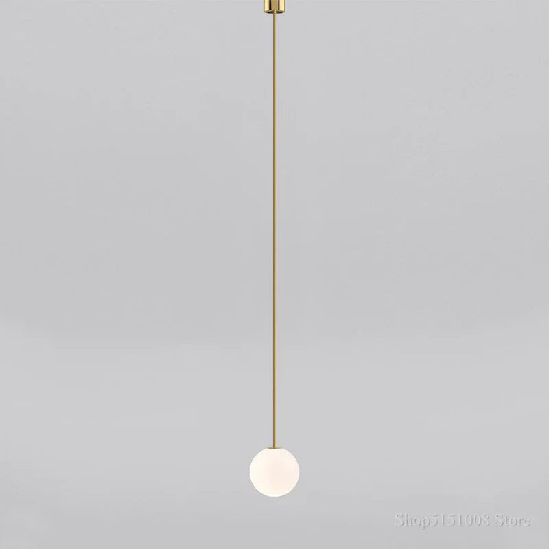 DecorBites™ Glass Ball Pendant Light - Simple Modern LED Kitchen Living Room Lighting