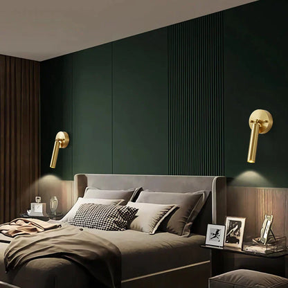 DecorBites™ Copper Bedroom Chandelier & Modern Bar Spot Light Wall Sconce Set