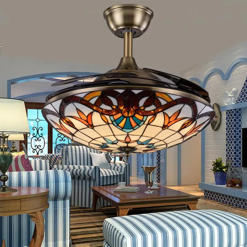 DecorBites™ 42 Inch Retro Ceiling Fan Light with Remote Control for Living Room and Dining Room