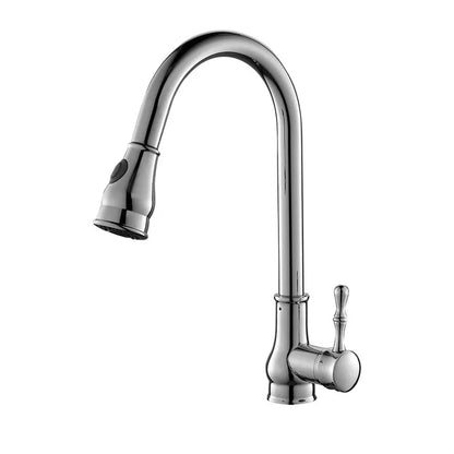 ™ Gold Kitchen Faucet Pull Out Swivel Water Mixer Tap Single Handle Sink