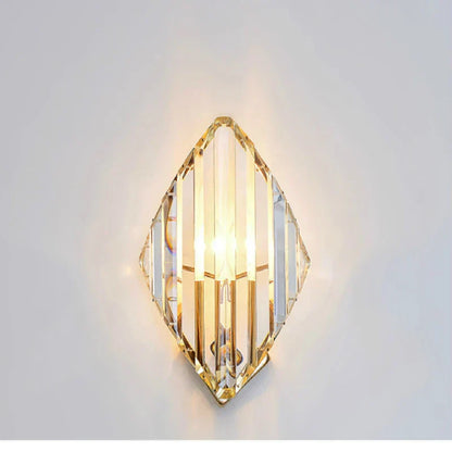 DecorBites™ Crystal Wall Sconce Light: Modern Luxury Luminaire for Living Room, Bedroom, Hotel Hallway