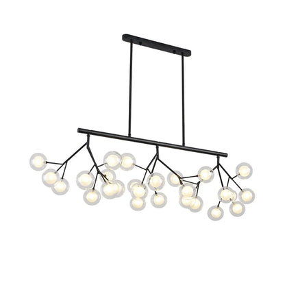 DecorBites™ LED Glass Ball Branch Chandelier | Modern Firefly Art Decor Lighting