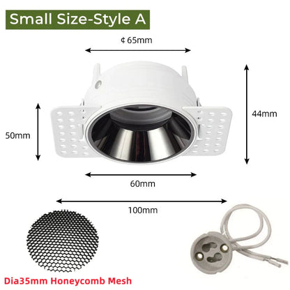 DecorBites™ Adjustable Recessed LED Ceiling Downlight for GU10/MR16/MR11 Bulbs