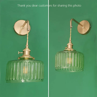 DecorBites™ Glass Adjustable LED Sconce Wall Light for Bedroom Home Decor