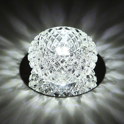 DecorBites™ Crystal LED Ceiling Chandelier for Aisle, Balcony, Porch, and Corridor Lighting