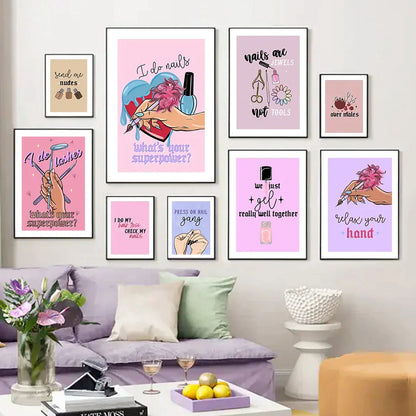 DecorBites™ Beauty Salon Wall Art Set