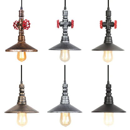 DecorBites™ Industrial Retro Pendant Light Fixture Water Pipe Lamp for Kitchen and Home Decor