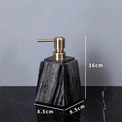DecorBites™ Ancient Wood Grain Marble Bathroom Set with Luxury Accessories