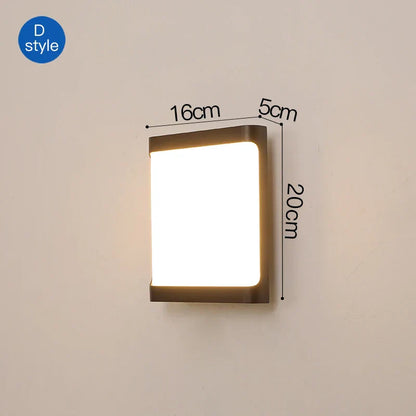 DecorBites™ LED Outdoor Wall Sconce Light for Courtyard Patio Garden Front Door