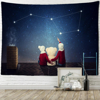 DecorBites™ Christmas Santa Claus Tapestry: Holiday Decor Big Blanket Wall Hanging & Gift