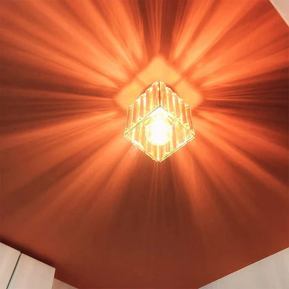 DecorBites™ Crystal Ceiling Lights: Modern Living Room Bedroom Decorative Lamp with E27 Bulb Socket