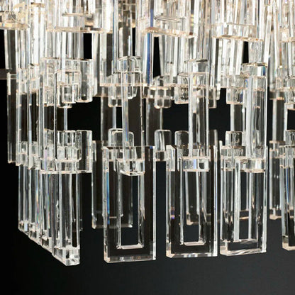 DecorBites™ Crystal Wall Sconce Lamp: Modern Art Deco Square Design for Home Interior