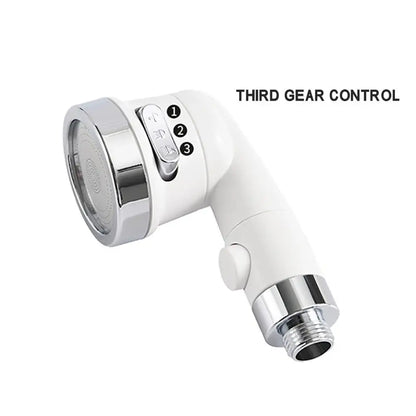 DecorBites™ 3 Modes White Water Faucet Handheld Shower Nozzle for Bathroom and Kitchen