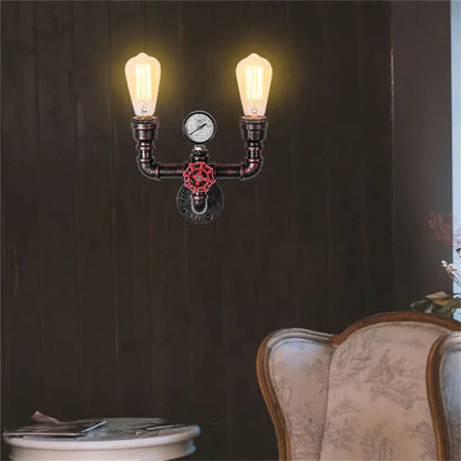 DecorBites™ Copper 2-Light Wall Sconces for Bathroom, Hallway, Bar - Steampunk E27 Fixtures