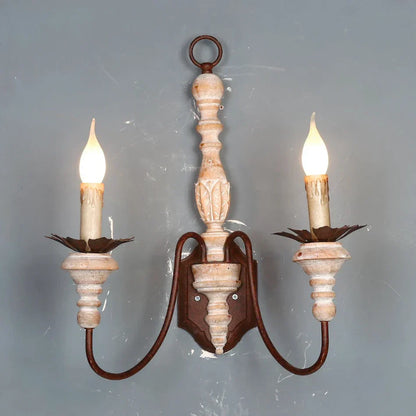 DecorBites™ French Country Rustic Wall Sconces Light Antique Retro Wall Lamps