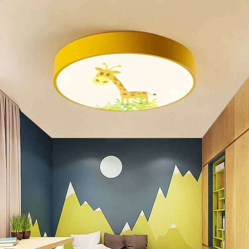 ™ Kids Cartoon Acrylic Ceiling Light with Remote Control LED Girl Children's Room Lighting