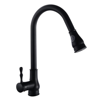 ™ Gold Kitchen Faucet Pull Out Swivel Water Mixer Tap Single Handle Sink