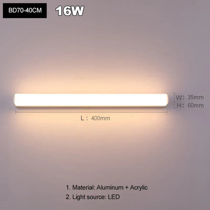 DecorBites™ LED Mirror Light Wall Sconces - Indoor Home Lighting for Living Room & Bedroom