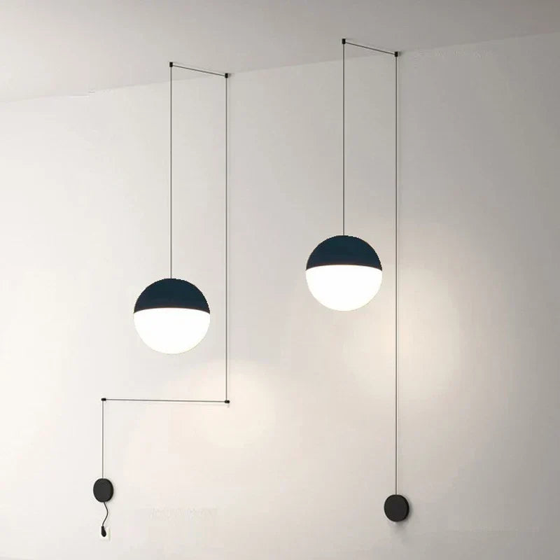 DecorBites™ Glass Ball Pendant Lamp LED Chandelier for Kitchen Island Decor