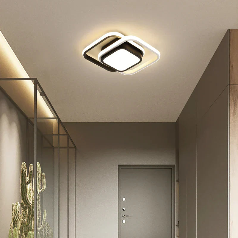 DecorBites™ LED Chandelier Black White Ceiling Lights