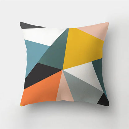 DecorBites™ Geometric Stripe Patchwork Pillow Case | Home Decor Sofa Cushion Cover