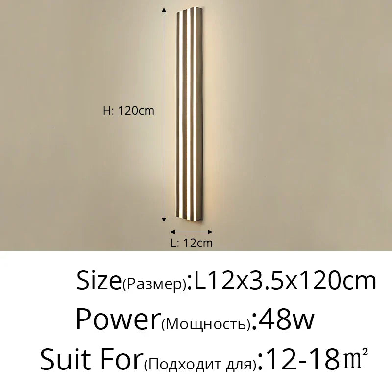 DecorBites™ LED Wall Lamp: Modern Waterproof Lighting for Bedroom, Living Room, and Exterior Corridor