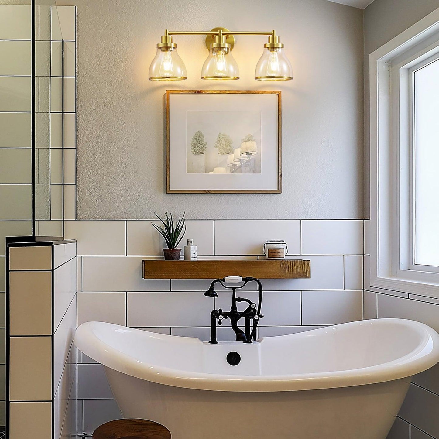 Hermosa Modern 3-Light Bathroom Vanity Light