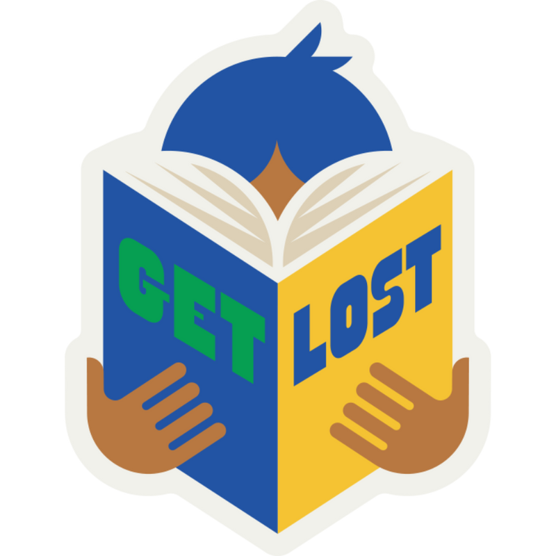 Get Lost Reading Weather Resistant Sticker | HEARTlandia