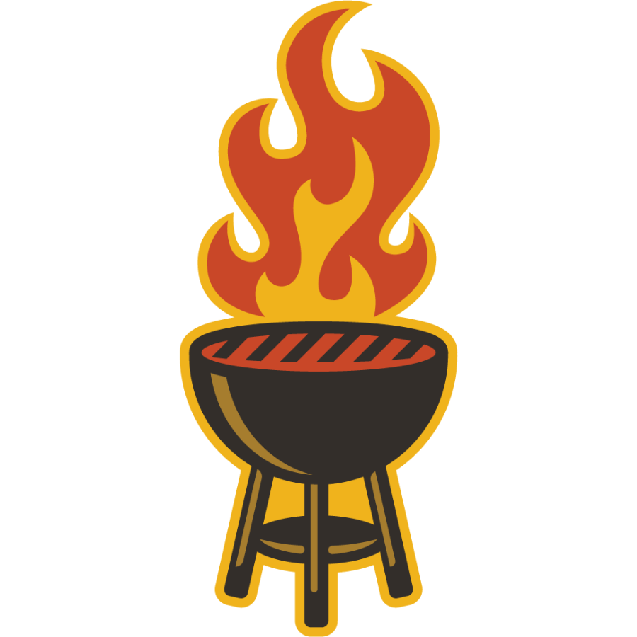 Grillin' Weather Resistant Sticker | HEARTlandia
