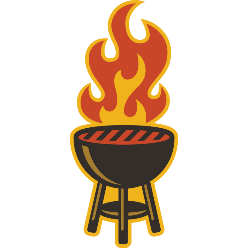 Grillin' Weather Resistant Sticker | HEARTlandia