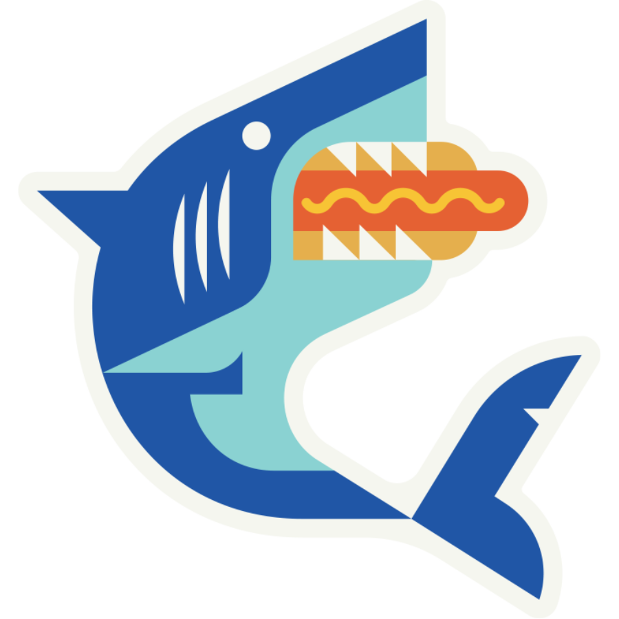 Shark Weather Resistant Sticker | HEARTlandia