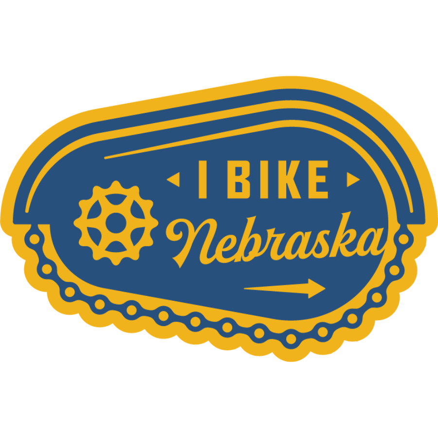 I Bike Nebraska Weather Resistant Sticker | HEARTlandia