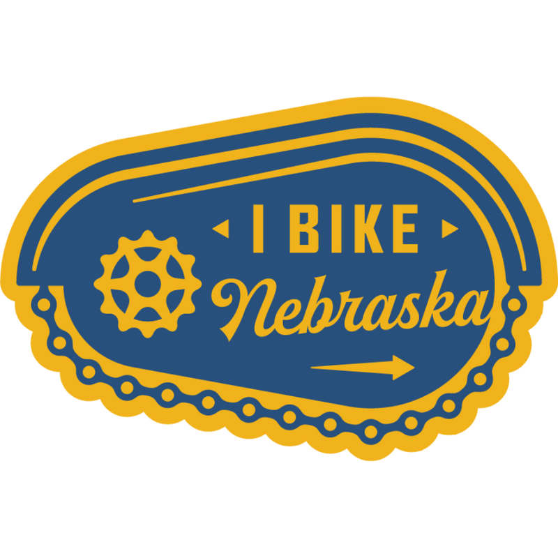 I Bike Nebraska Weather Resistant Sticker | HEARTlandia