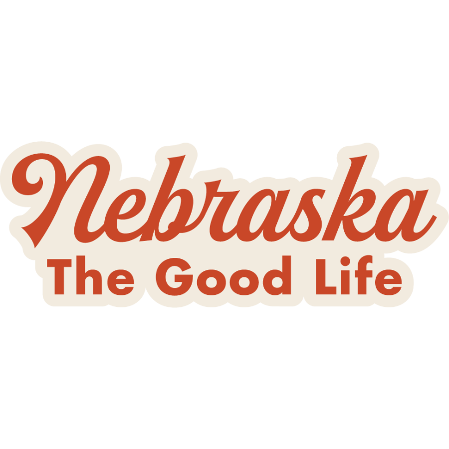 Nebraska - The Good Life Weather Resistant Sticker | HEARTlandia