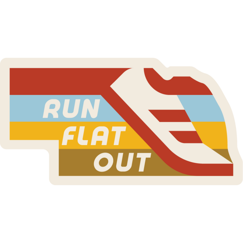 Run Nebraska Weather Resistant Sticker | HEARTlandia