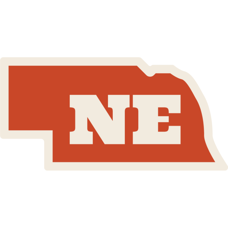 State of Nebraska Weather Resistant Sticker | HEARTlandia