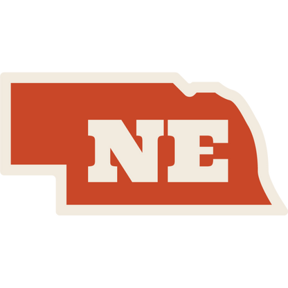 State of Nebraska Weather Resistant Sticker | HEARTlandia