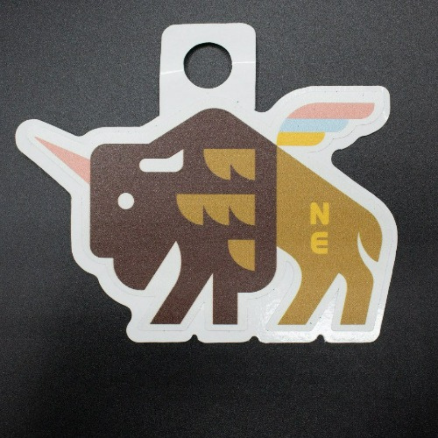 UniBuff Nebraska Unicorn & Buffalo Weather Resistant Sticker | HEARTlandia