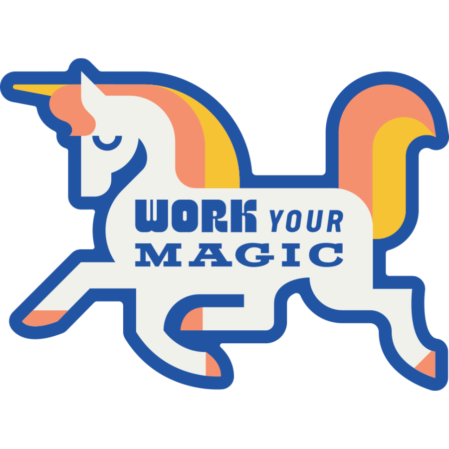 Work Your Magic Unicorn Weather Resistant Sticker | HEARTlandia